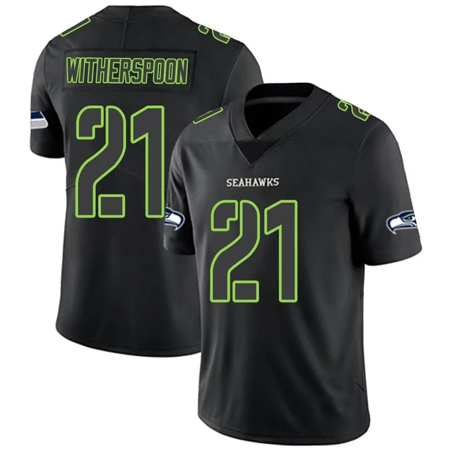 Tlead S.Seahawks #21 Devon Witherspoon Player Black Impact Limited Stitched Jerseys