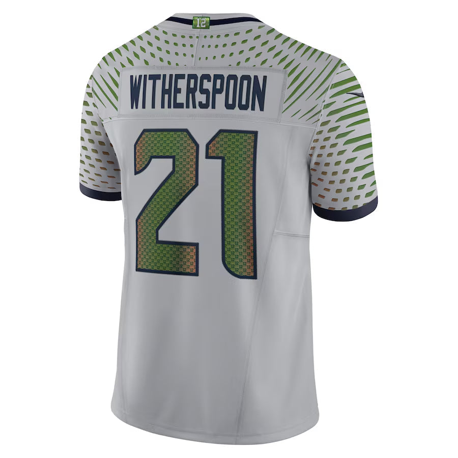 Tlead S.Seahawks #21 Devon Witherspoon Player Gray Rivalries Collection Limited Stitched Jerseys
