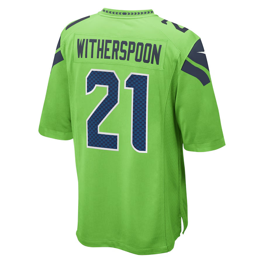 Tlead S.Seahawks #21 Devon Witherspoon Player Green Home Game Stitched Jerseys