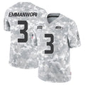 Tlead S.Seahawks #3 Nick Emmanwori Player Arctic Camo Salute to Service Limited Football Jerseys