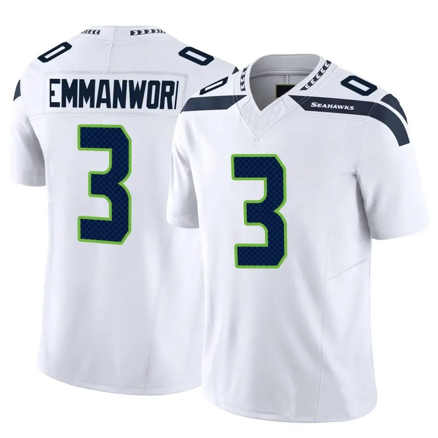 Tlead S.Seahawks #3 Nick Emmanwori Player White Vapor F.U.S.E. Limited Football Jerseys