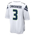 Tlead S.Seahawks #3 Nick Emmanwori Player White Home Game Stitched Jerseys