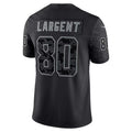 Tlead S.Seahawks #80 Steve Largent Player Black RFLCTV Limited Stitched Jerseys