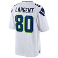 Tlead S.Seahawks #80 Steve Largent Player White Home Game Stitched Jerseys