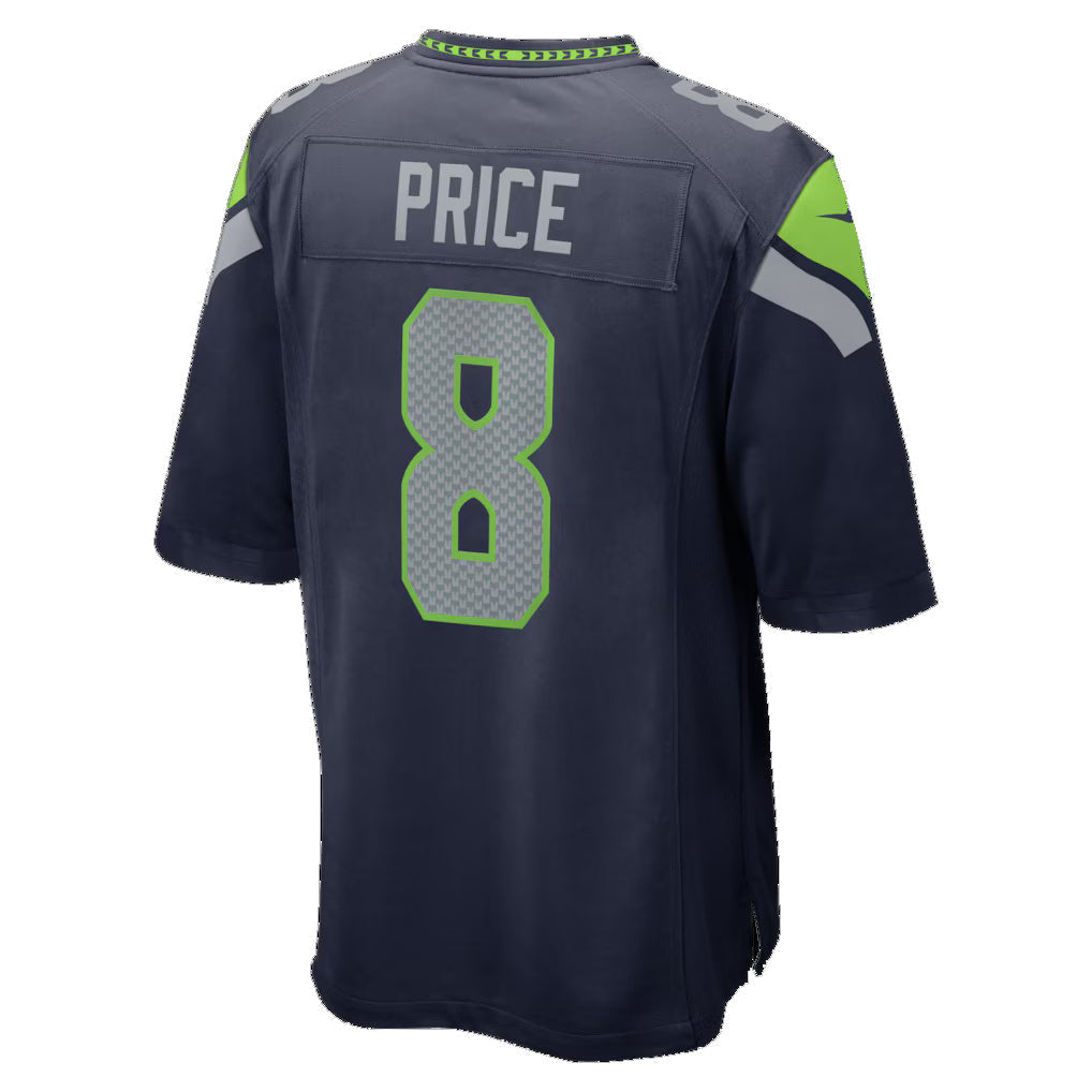 Tlead S.Seahawks #8 Jadarian Price College Navy 2026 Draft First Round Pick No. 32 Team Game Stitched Jerseys