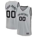 Tlead SA.Spurs Fanatics Silver Fastbreak Custom Jerseys - Statement Edition