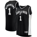 Tlead SA.Spurs #1 Victor Wembanyama Fanatics Black Fast Break Replica Jerseys - Icon Edition