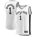 Tlead SA.Spurs #1 Victor Wembanyama Fanatics White Fast Break Replica Player Jerseys - Association Edition