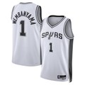 Tlead SA.Spurs #1 Victor Wembanyama White Swingman Jerseys - Association Edition