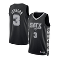 Tlead SA.Spurs #3 Keldon Johnson Black Swingman Jerseys - Statement Edition