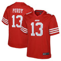 Tlead SF.49ers #13 Brock Purdy Player Scarlet Home Game Stitched Jerseys