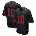 Tlead SF.49ers #10 Mac Jones Player Black Alternate Home Game Stitched Jerseys