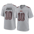 Tlead SF.49ers #10 Mac Jones Player Gray Atmosphere Fashion Home Game Stitched Jerseys