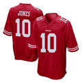 Tlead SF.49ers #10 Mac Jones Player Red Home Game Stitched Jerseys