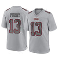 Tlead SF.49ers #13 Brock Purdy Player Gray Atmosphere Fashion Home Game Stitched Jerseys