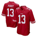 Tlead SF.49ers #13 Brock Purdy Player Red Home Game Stitched Jerseys