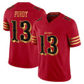 Tlead SF.49ers #13 Brock Purdy Player Red Rivalries Vapor Limited Home Game Stitched Jerseys
