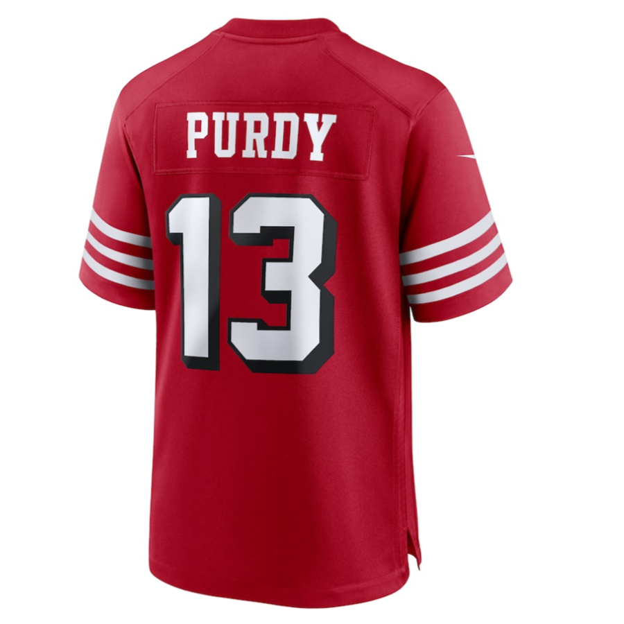 Tlead SF.49ers #13 Brock Purdy Player Scarlet Alternate Game Stitched Jersey