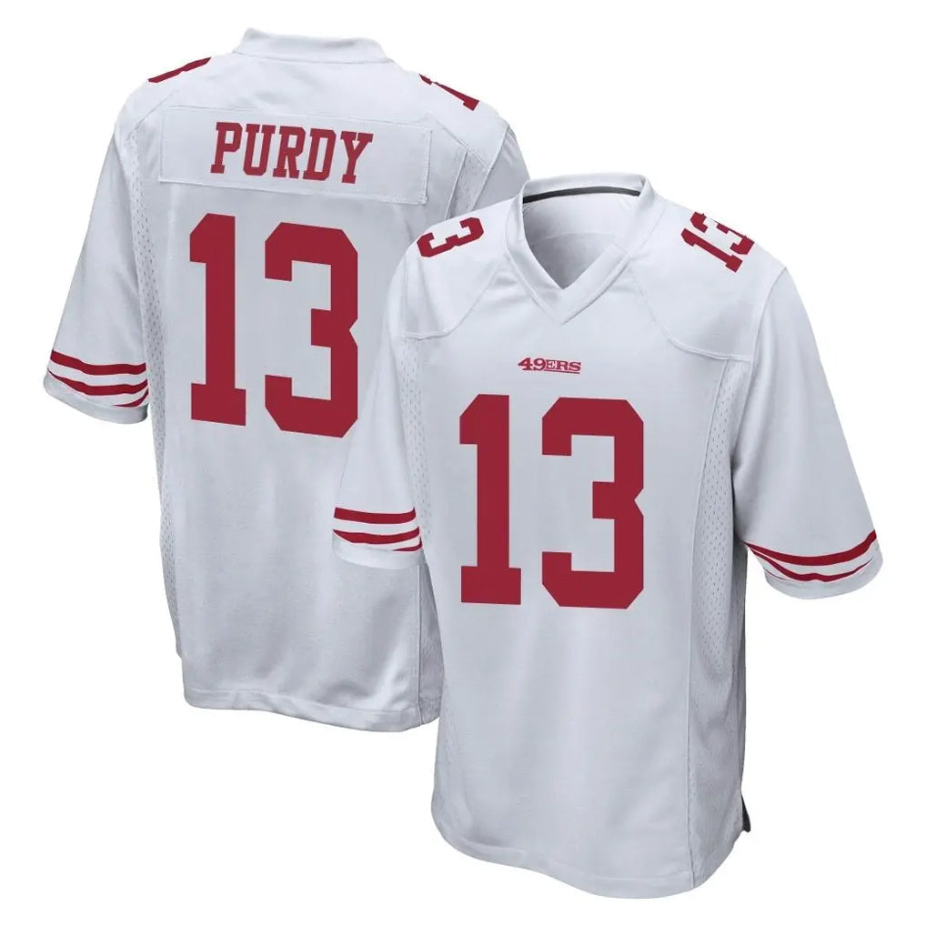 Tlead SF.49ers #13 Brock Purdy Player White Home Game Stitched Jerseys