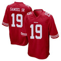 Tlead SF.49ers #19 Deebo Samuel Sr. Player Red Home Game Stitched Jerseys