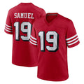 Tlead SF.49ers #19 Deebo Samuel Sr. Player Red Limited Alternate Home Game Stitched Jerseys