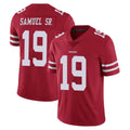 Tlead SF.49ers #19 Deebo Samuel Sr. Player Red Limited Vapor Untouchable Home Game Stitched Jerseys