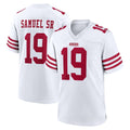 Tlead SF.49ers #19 Deebo Samuel Sr. Player White Game Home Stitched Jerseys