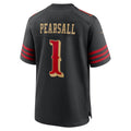 Tlead SF.49ers #1 Ricky Pearsall Player Black Rivalries Collection Game Stitched Jerseys
