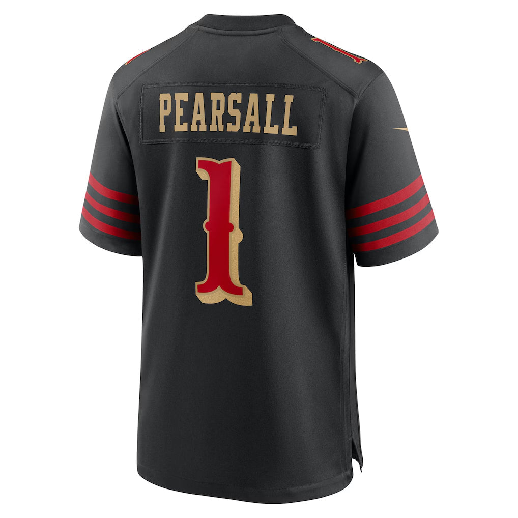 Tlead SF.49ers #1 Ricky Pearsall Player Black Rivalries Collection Game Stitched Jerseys