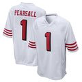 Tlead SF.49ers #1 Ricky Pearsall Player White Game Stitched Jerseys