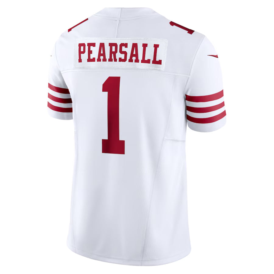 Tlead SF.49ers #1 Ricky Pearsall Player White Vapor F.U.S.E. Limited Stitched Jerseys