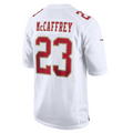 Tlead SF.49ers #23 Christian McCaffrey Player Tundra White Fashion Game Stitched Jersey