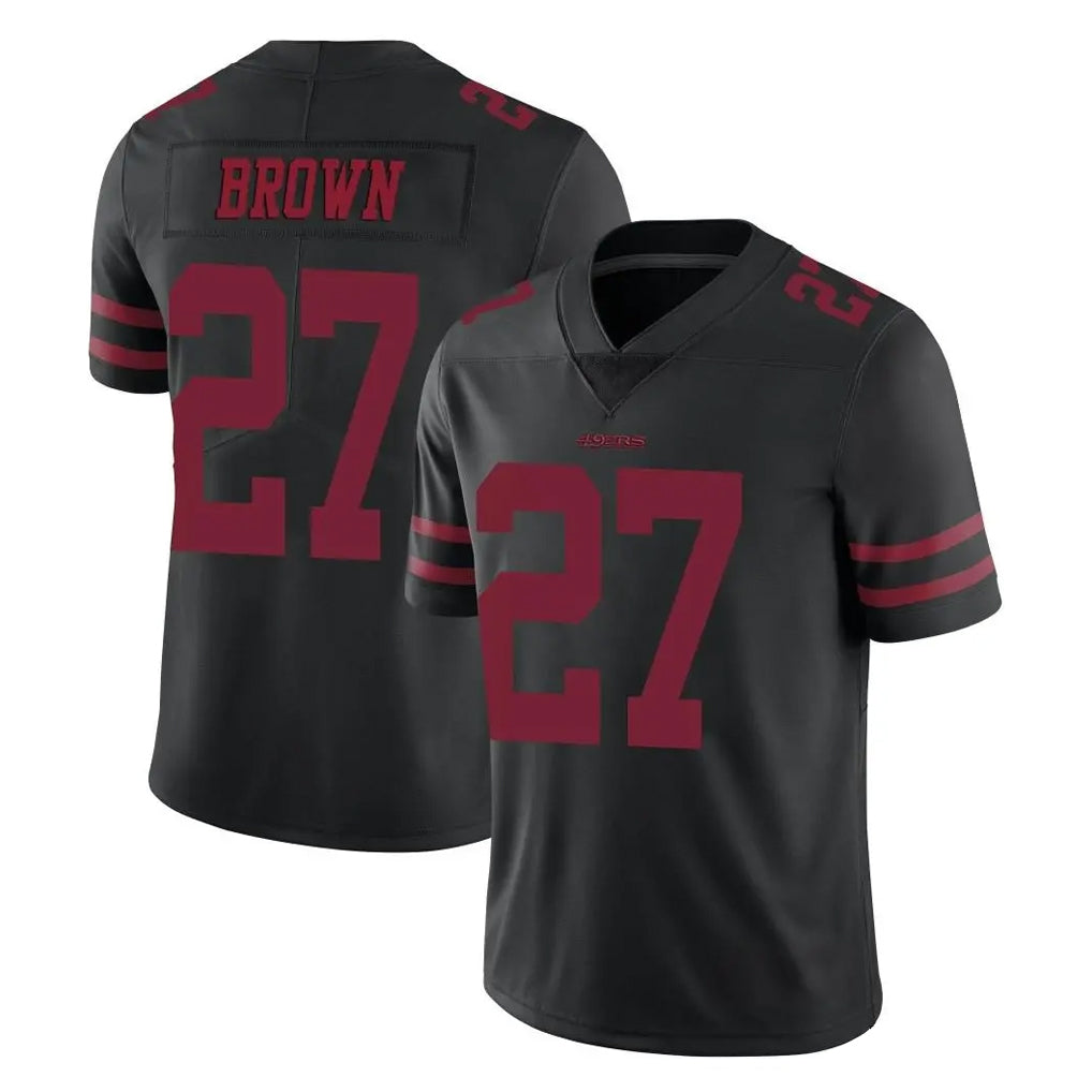 Tlead SF.49ers #27 Ji'Ayir Brown Player Black Alternate Limited Vapor Untouchable Home Game Stitched Jerseys