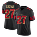 Tlead SF.49ers #27 Ji'Ayir Brown Player Black Limited Rivalries Collection Home Game Stitched Jerseys