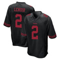 Tlead SF.49ers #2 Deommodore Lenoir Player Black Alternate Home Game Stitched Jerseys