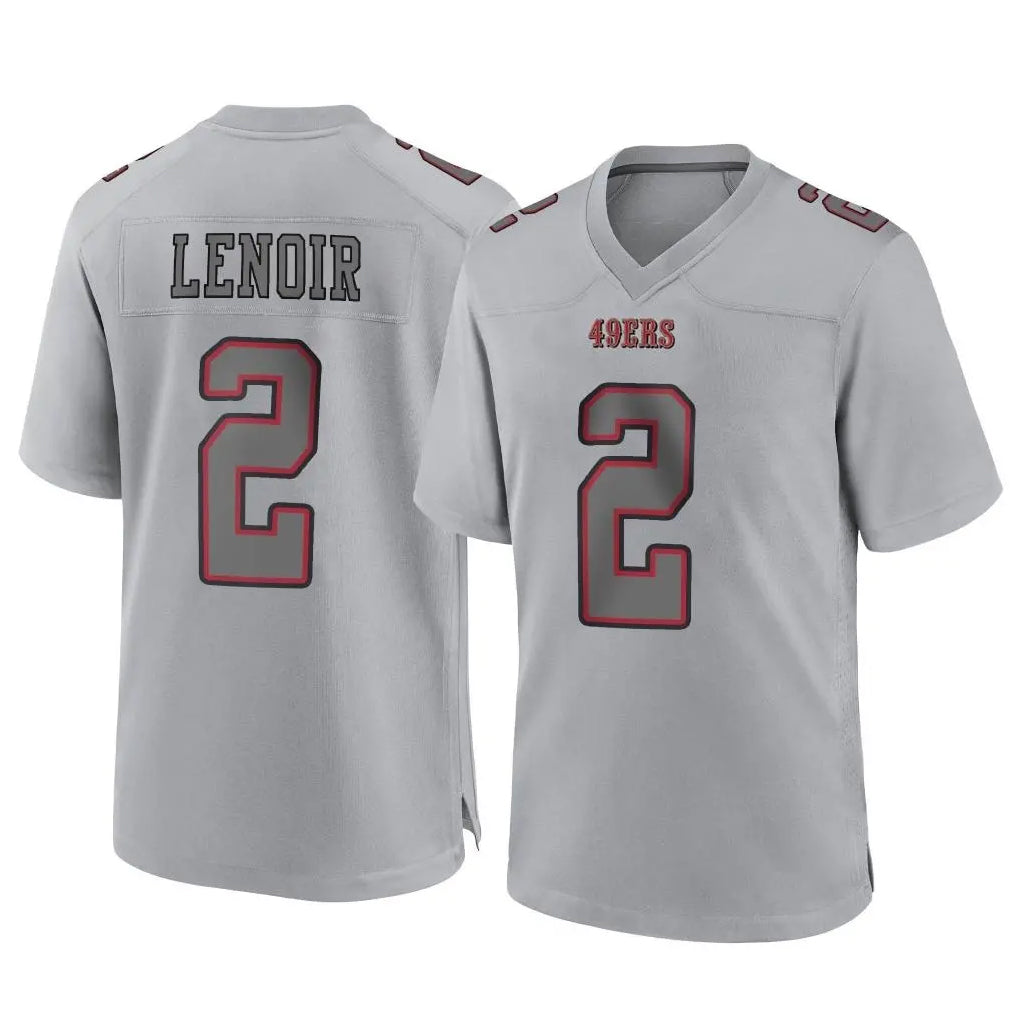 Tlead SF.49ers #2 Deommodore Lenoir Player Gray Atmosphere Fashion Home Game Stitched Jerseys