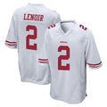 Tlead SF.49ers #2 Deommodore Lenoir Player White Home Game Stitched Jerseys