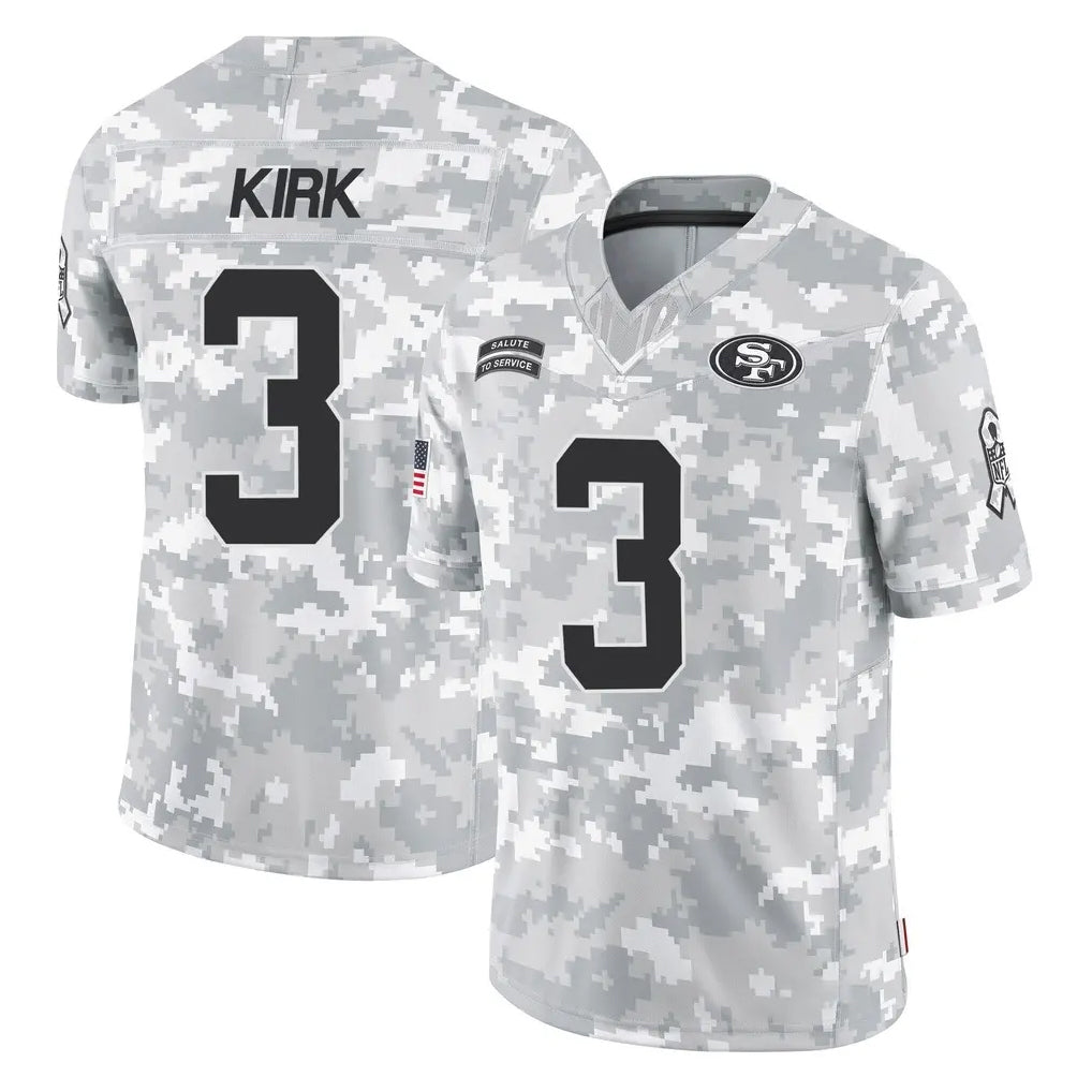 Tlead SF.49ers #3 Christian Kirk Player Arctic Camo Limited Salute To Service Home Game Stitched Jerseys