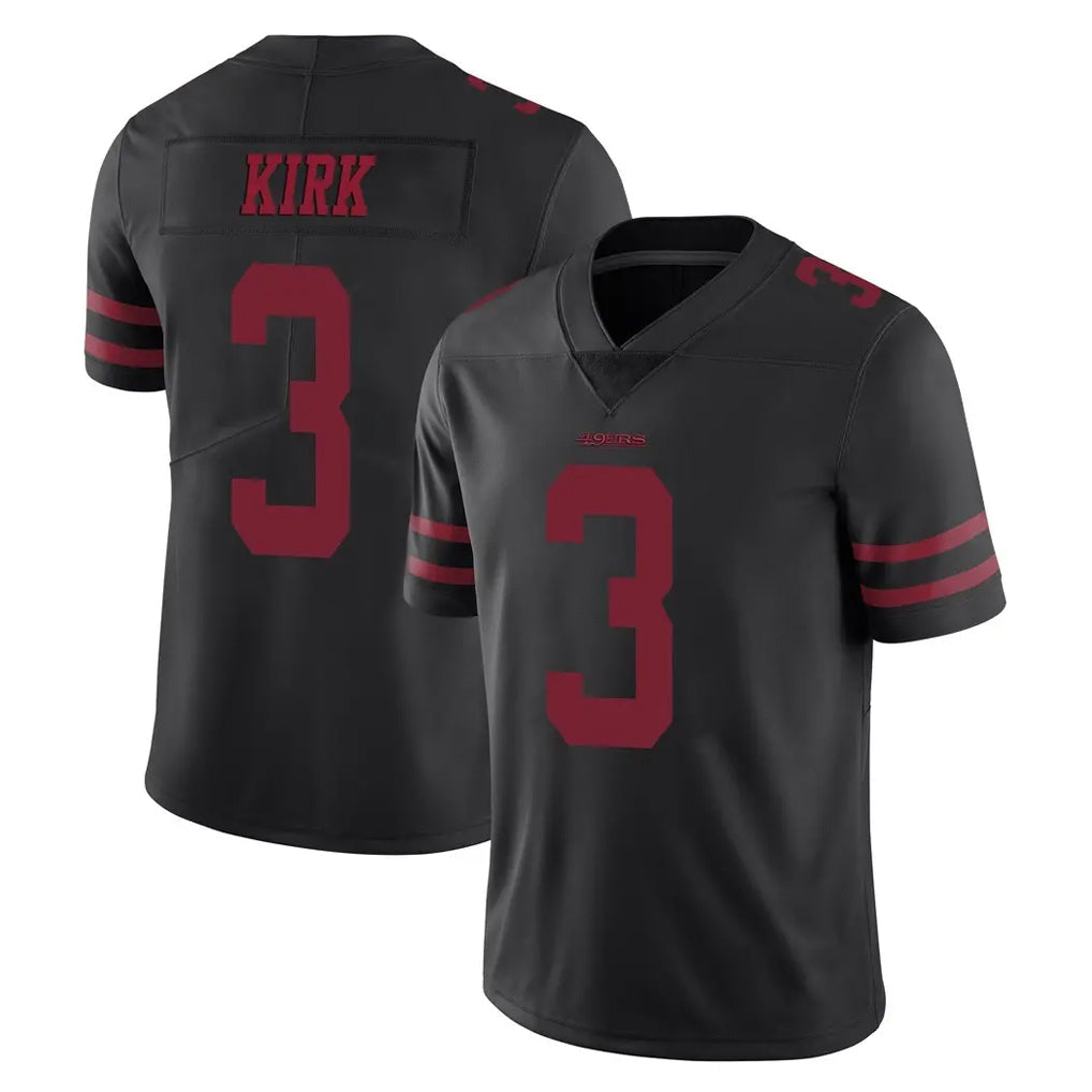 Tlead SF.49ers #3 Christian Kirk Player Black Alternate Limited Vapor Untouchable Home Game Stitched Jerseys