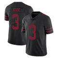 Tlead SF.49ers #3 Christian Kirk Player Black Alternate Limited Vapor Untouchable Home Game Stitched Jerseys