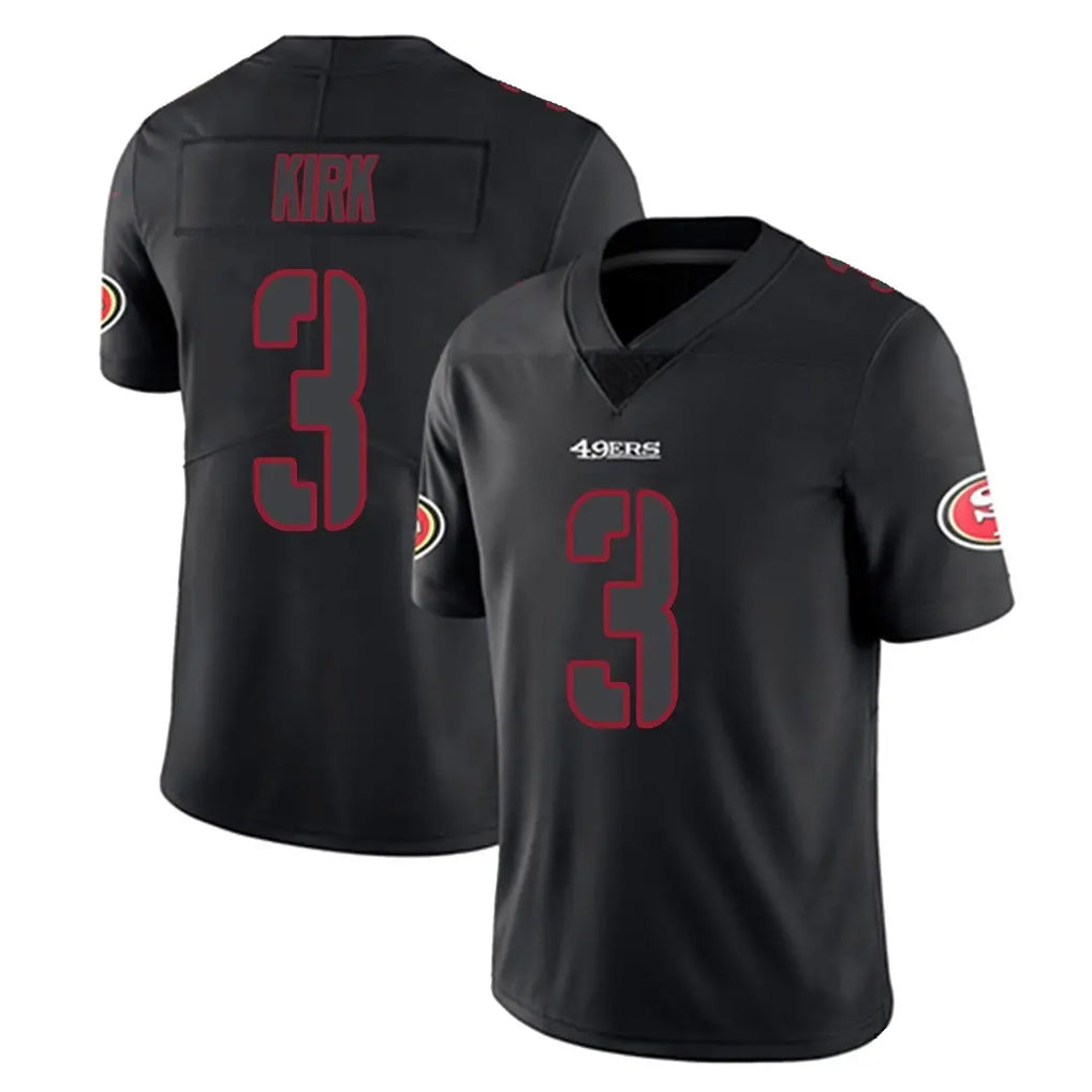 Tlead SF.49ers #3 Christian Kirk Player Black Impact Limited Home Game Stitched Jerseys