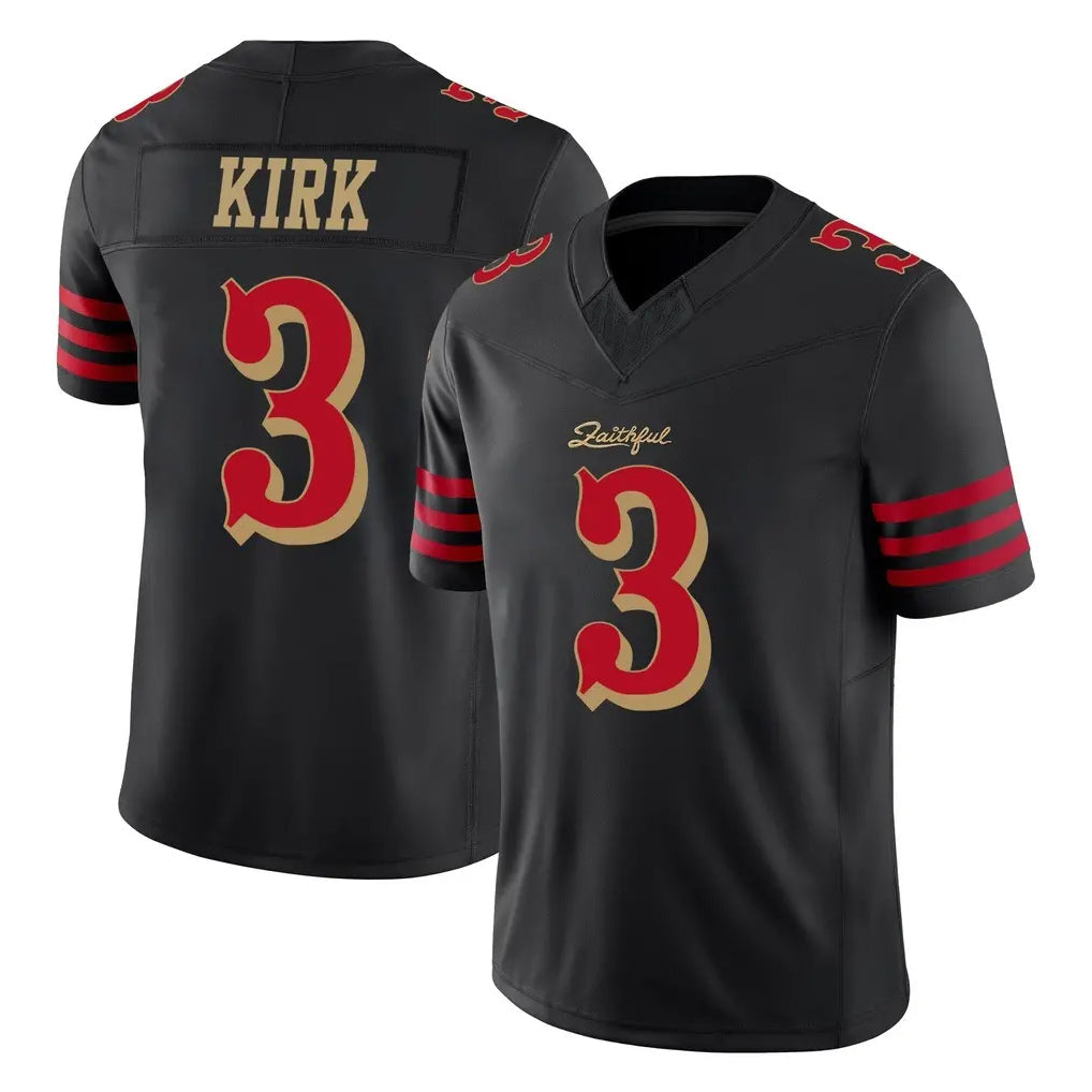Tlead SF.49ers #3 Christian Kirk Player Black Limited Rivalries Collection Home Game Stitched Jerseys