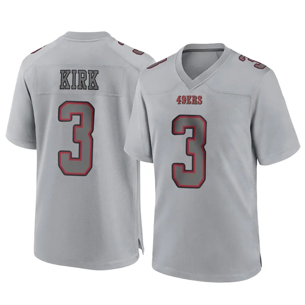 Tlead SF.49ers #3 Christian Kirk Player Gray Atmosphere Fashion Home Game Stitched Jerseys