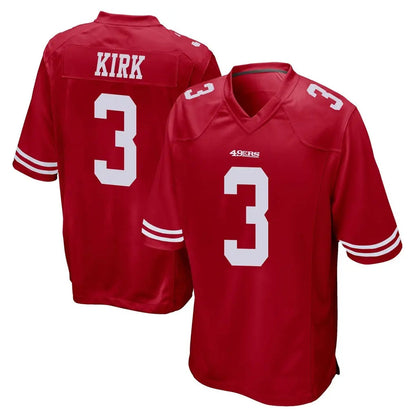 Tlead SF.49ers #3 Christian Kirk Player Red Home Game Stitched Jerseys