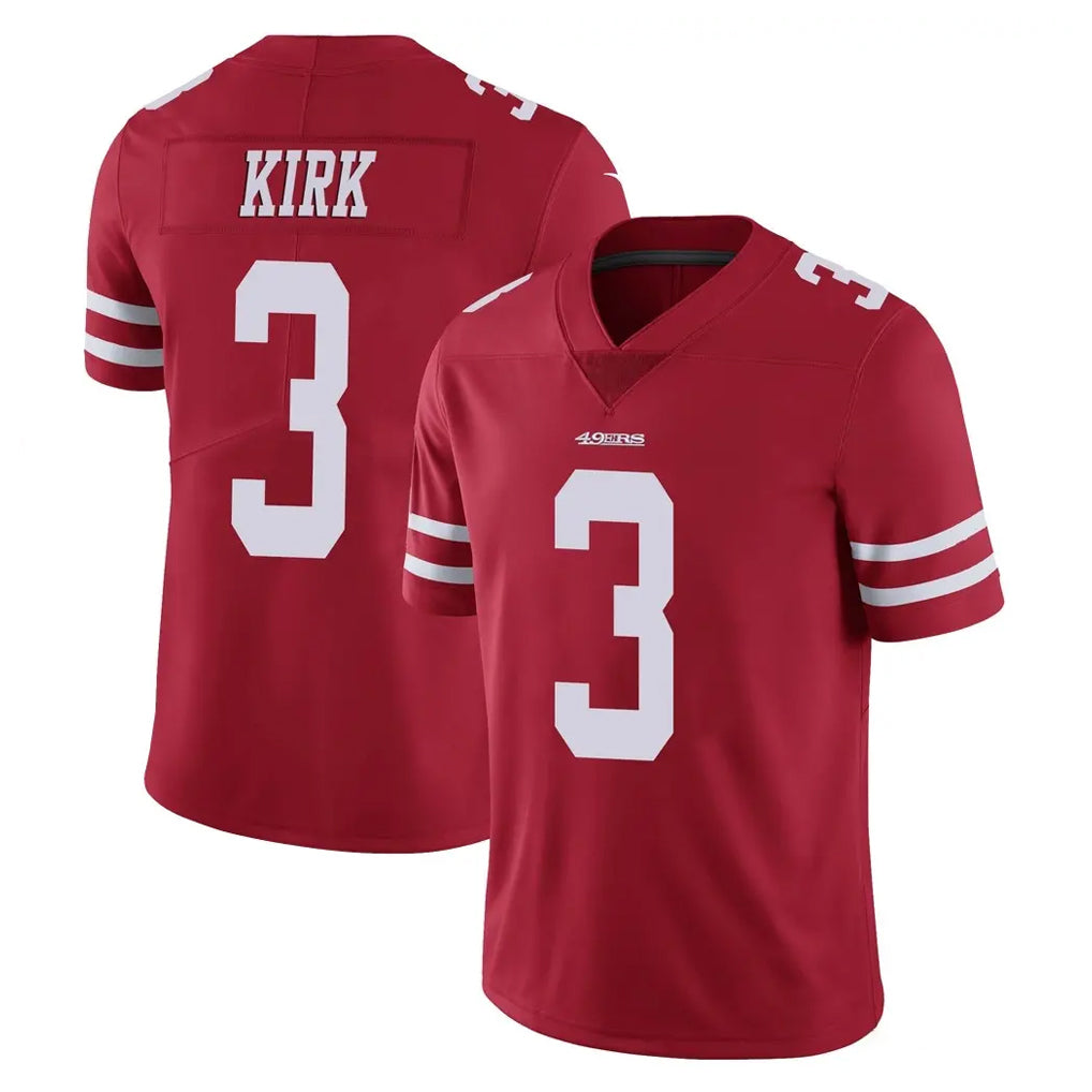 Tlead SF.49ers #3 Christian Kirk Player Red Limited Vapor Untouchable Home Game Stitched Jerseys