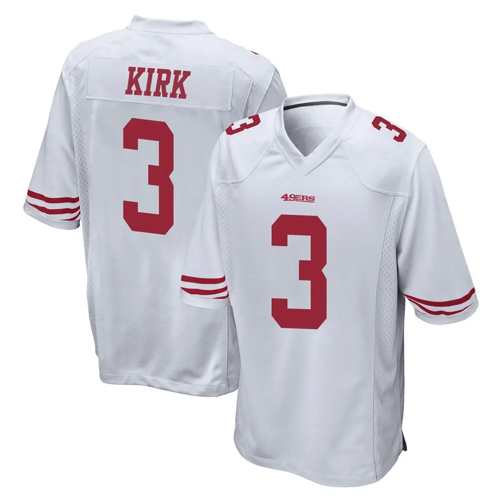Tlead SF.49ers #3 Christian Kirk Player White Home Game Stitched Jerseys