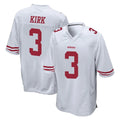 Tlead SF.49ers #3 Christian Kirk Player White Home Game Stitched Jerseys