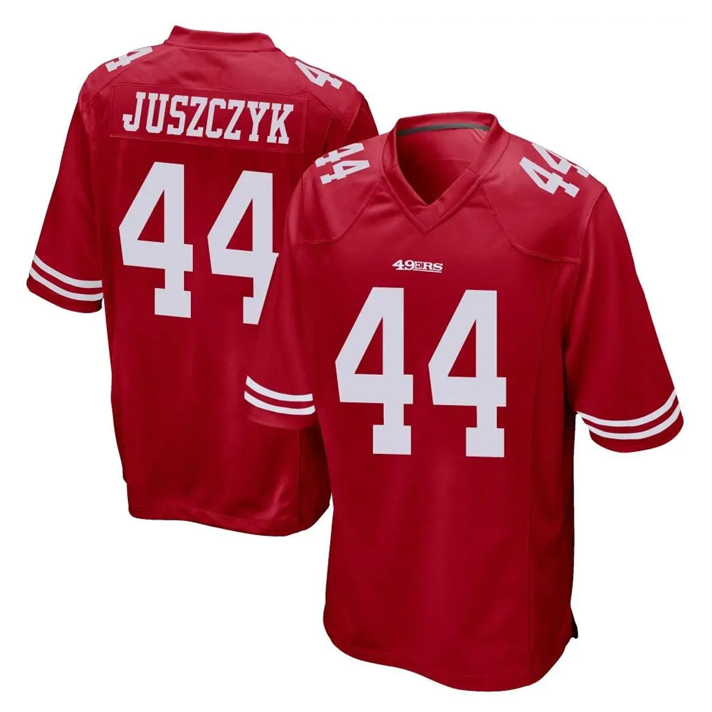 Tlead SF.49ers #44 Kyle Juszczyk Player Red Home Game Stitched Jerseys