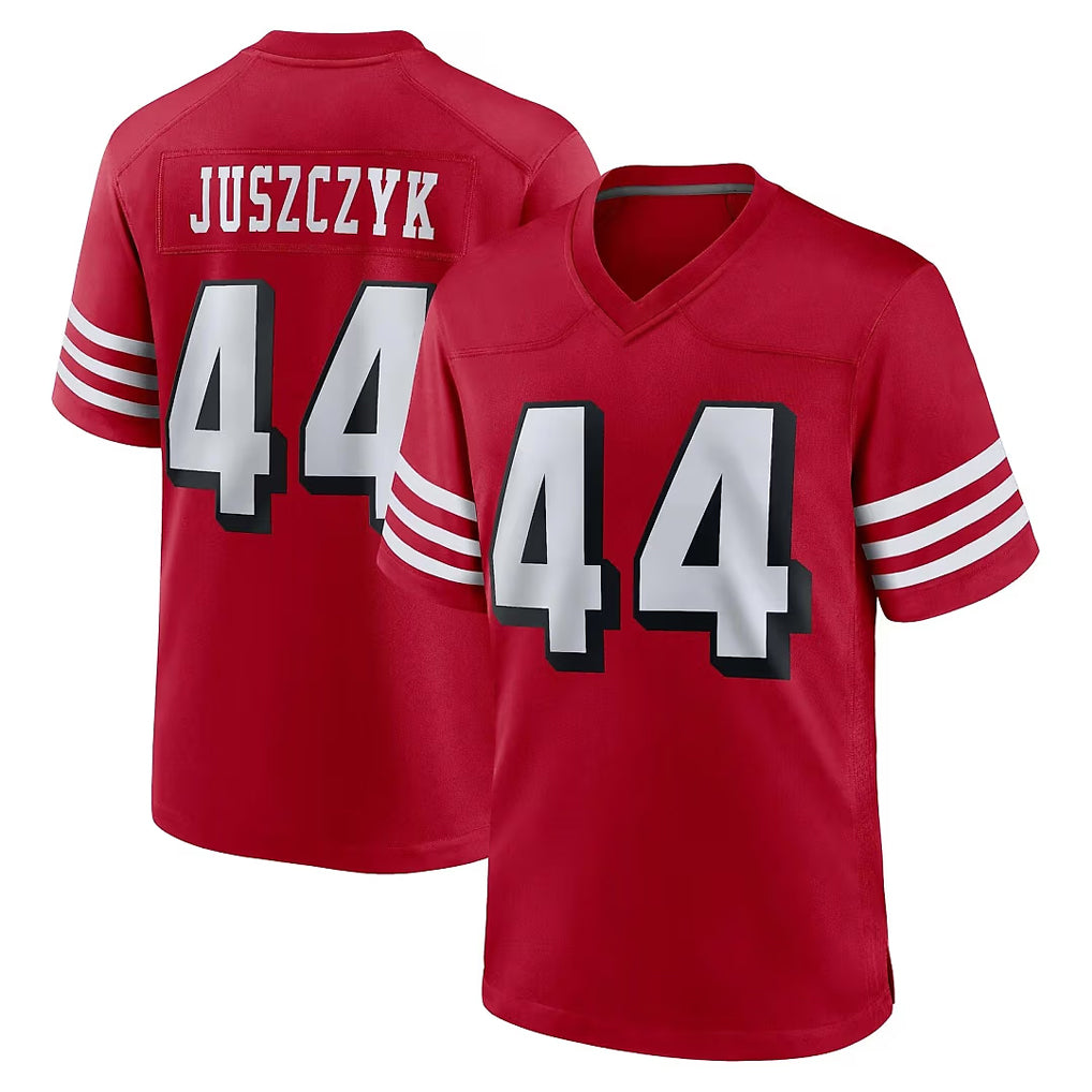 Tlead SF.49ers #44 Kyle Juszczyk Player Red Limited Alternate Home Game Stitched Jerseys