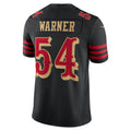 Tlead SF.49ers #54 Fred Warner Player Rivalries Collection Vapor Limited Black Stitched Jersey
